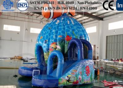 China Finding Nemo Inflatable Combo / Jumping Bounce Houses With Blue for sale