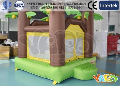 China Casa inflable de la despedida de la selva, poliéster animoso del castillo/PVC revestido de nylon en venta