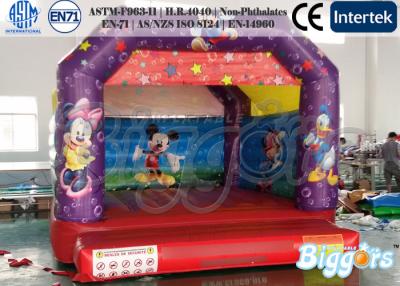 China Mickey Mouse Inflatable Castle Bouncer , Colorful Durable Inflatable Moonwalks for sale