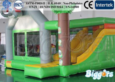 China Indoor Commercial Inflatable Bouncers Jungle , Funny Kids Combo Games for sale