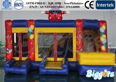 China Gorila inflable comercial del payaso con la diapositiva, castillo de salto al aire libre combinado en venta