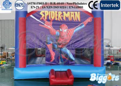 中国 スパイダーマンの弾力がある家の城、注文の膨脹可能な跳躍の城の使用料 販売のため