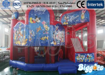 China Mickey Mouse Inflatable Combo , Kids Birthday Gift Bouncy Castle with Slide for sale