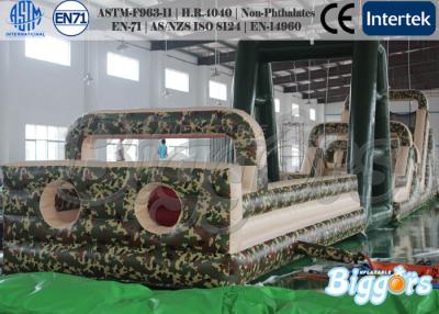 China Durable PVC Tarpaulin Rental Obstacle Course / Adults' Games for Field Operations for sale