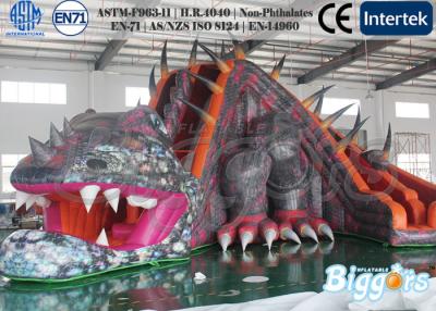 China Giant Lifelike Dragon Kids Inflatable Slide Fun Games for Amusment Park for sale