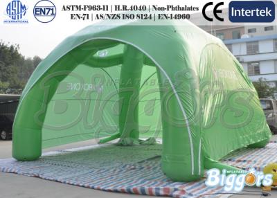 China Tienda al aire libre inflable del verde de la bóveda de la publicidad con poliéster/Meaterial de nylon en venta