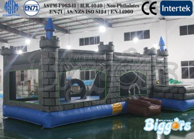 China House Inflatable Combo Slide Custom Tarpaulin Antiquated Castle Bounce for sale