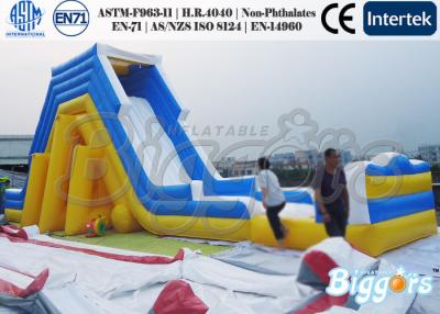 China Exciting  Kids Inflatable Water Slide Large Climbing Games Amusement Park for sale