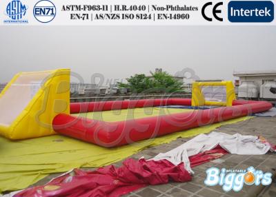 China De veelkleurige van de Sportenspelen van het Voetbalgebied Opblaasbare Meter van het de Jonge geitjesspeelgoed 20L x 10W x 2H Te koop