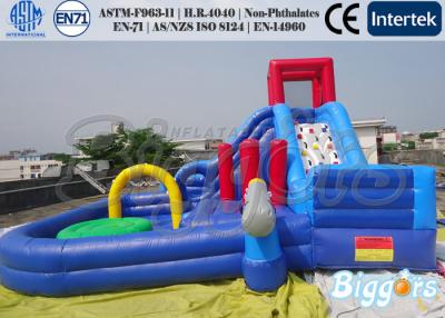 China Juegos inflables del patio de la diversión de la piscina del tobogán acuático del patio trasero 6 x 6 los x 3.5M en venta