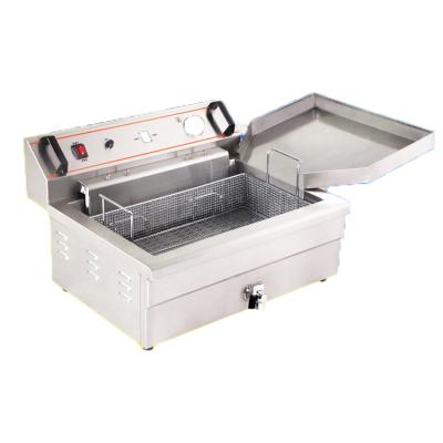 China Easy Operate Deep Fryers 20L CE Approved Stainless Steel Commercial Countertop Electric Deep Fryer Chicken Deep Fryer for sale