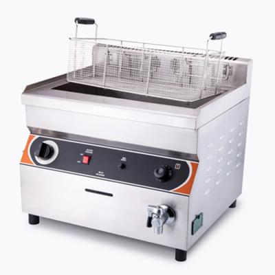 China Easy Operate Deep Fryer Commercial Industrial Automatic Gas Table Top Deep Fryer Fat Fryer Hotels Kitchen Equipment Food Food Machine for sale