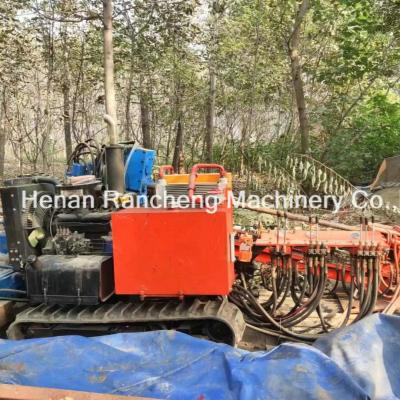 China 60-80m Depth Small Hydraulic Thrust Boring Machine With 32HP Diesel Engine for sale