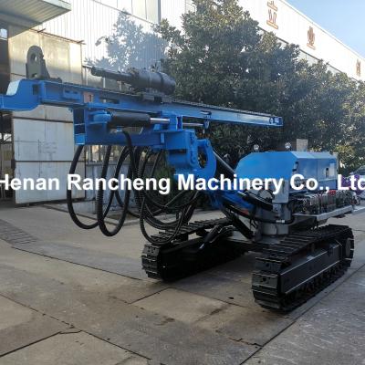 China 60-80m Depth Crawler Hydraulic DTH Drilling Rig 90-165mm Diameter 3100 N.m Rotary Torque for sale