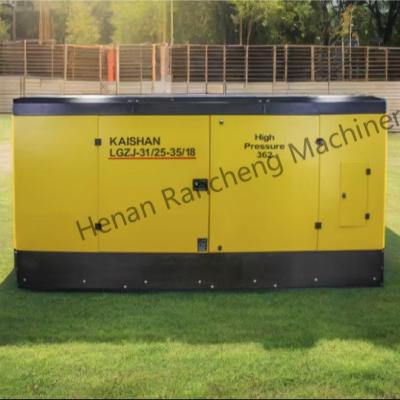 China 25bar 1107cfm Diesel Screw Air Compressor For Water Well With 400hp Yuchai for sale