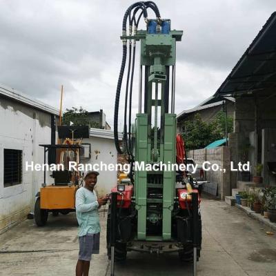 China 200m Hydraulic Trailer Mounted Water Well Drilling Rig With 4T Weight for sale