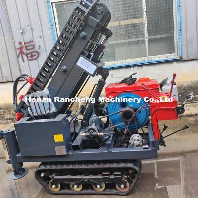 China 4 Hydraulic Legs 30m Deep Solar Pile Driver Equipment With 25HP Diesel Engine for sale