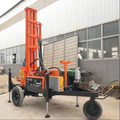 China 150m Wheel Mounted Water Well Borehole Drilling Rig For Changchai 32HP for sale