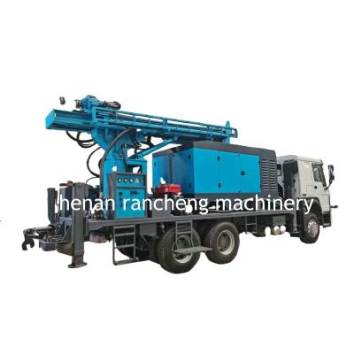 China 350m Deep Rock Borehole Drilling Rig Truck Mounted Water Well Machine for sale