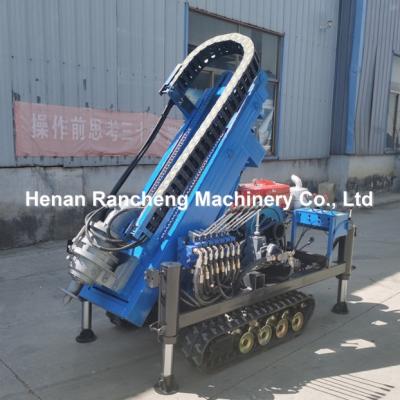 China 1.2T 30m 30HP Engine Power Crawler  Solar Pile Drive With 4 Hydraulic Legs for sale