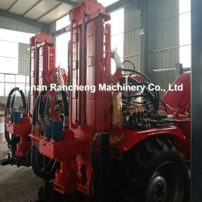 China 200m Trailer Mounted Water Well Drilling Rig With 1.7 - 2.5 Air Pressure for sale