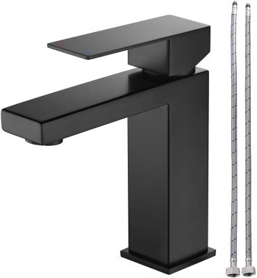 China High quality 304 stainless steel stainless steel faucets metered black mute black bathroom sink faucet toilet basin washtable faucet for sale