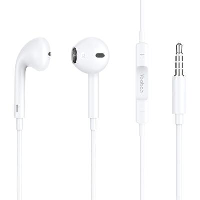 China Lightweight 3.5mm In-Ear Wired Earphone Button Controls Clear Sound In Headphones for sale