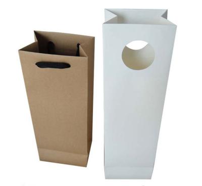 China paper bag for wine wine carry paper bag for sale