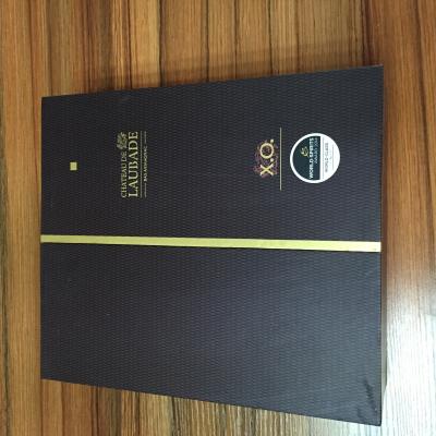 China XO Wine Paper Box Rigid High-end High Quality XO Gift Paper Box for sale