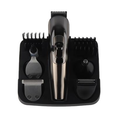 China 6 in 1 6 in1 Cordless Professional Multifunctional Head/Nose/Ear Function Amazon Hot Selling Men Grooming Electric Hair Trimmer Set for sale