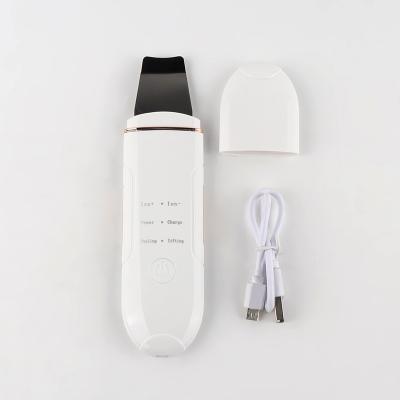 China Ultrasonic Facial Skin Scrubber Deep Cleansing Peeling Facial Cleaner Exfoliating for sale