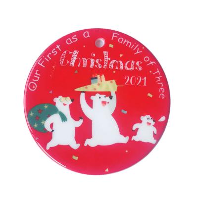 China Personalization Ornaments Custom Christmas Ornaments Family Christmas Ornaments Hanging Decoration for sale