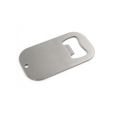 China Promotional Cheap Custom Metal Stocked Printing Logo Stainless Steel Bottle Opener for sale