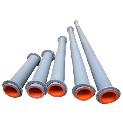 China Building Material Stores Polyurethane Lined Corrosion Resistant Pipes For Oil And Gas Coal Mine Tailings for sale