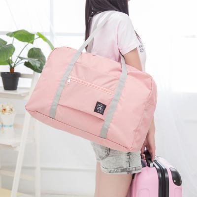 China Portable Multifunctional Folding Bag High Quality Lightweight Travel Large Capacity Storage Bag Cotton Ultralight Shopping Bag for sale