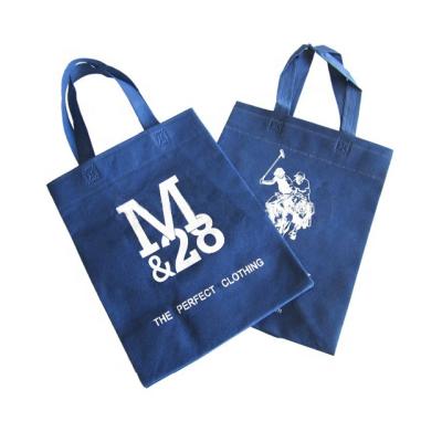 China Eco-friendly Promotional Best Selling High Quality Recycled Non Woven Blue Tote Bags for sale