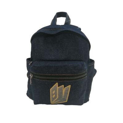 China Wholesale High Quality Eco-friendly Denim Backpack Leisure Jeans Girls Ladies Teenager Fashion Casual School Bags for sale