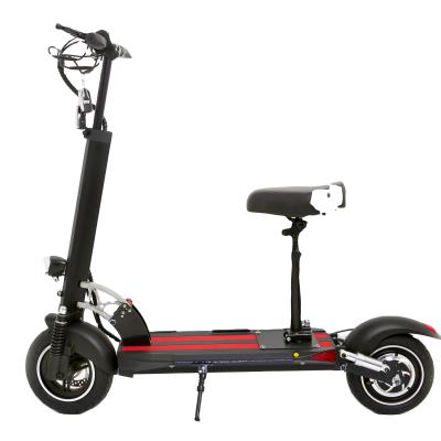 China From Europe latest warehouse 2021 500W folding portable fast electric e scooter unisex with seat for adults for sale