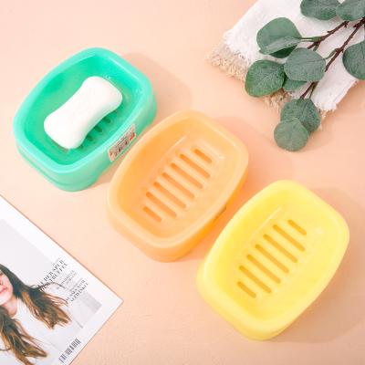 China Modern Eco-Friendly Bathroom Travel Plastic Soap Crate Box With Drip Tray for sale