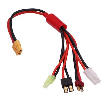 China Other Multifunctional Lede RC Car Truck Boat Lipo Battery Charger Adapter Connector 4 In 1 Splitter Cable for sale