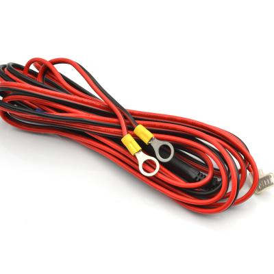 China Other Lede Trailer Wiring Harness With 2Flat Connector , Color Coded Wires Trailer Light Extension With White Ground Wire for sale