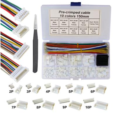 China Other Lede MX 1.25mm Male Female Connector Kit and Premium Pre-Crimped Cables Compatible with Molex PicoBlade for sale