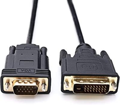 China Camera Lede VGA to DVI Adapter Extension Cable (Male to Male) for sale