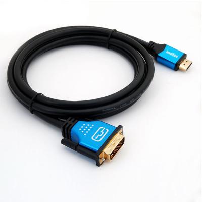 China COMPUTER Lede good compatibility HDMl to dvi cable 24+1 male to male DVI cable for Computer/TV for sale