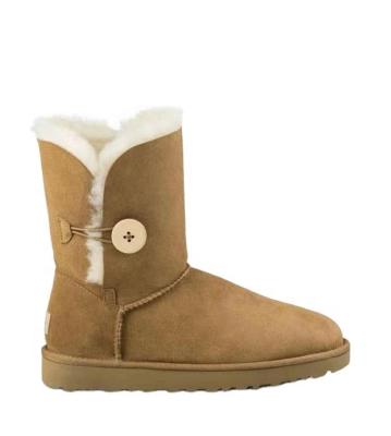 China Fashion Trend Customize Genuine Leather Warm Logo Snow Winter Boots Outdoor Sheepskin Shoes For Women for sale