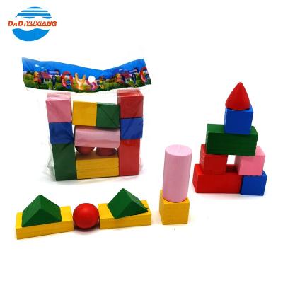 China Wooden Warm Educational Learning Resources Adjust Colors Wooden Block Cubes With Triple Angle for sale