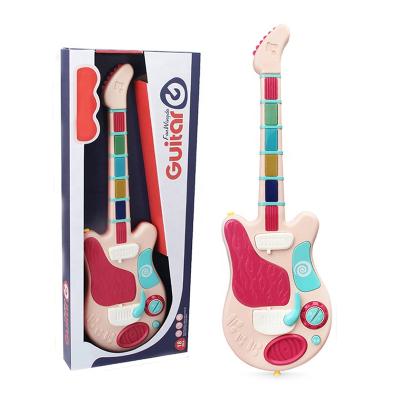 China Cartoon Toy Educational Musical Instrument Guitar Toys Electric Guitar Toy For Kids for sale