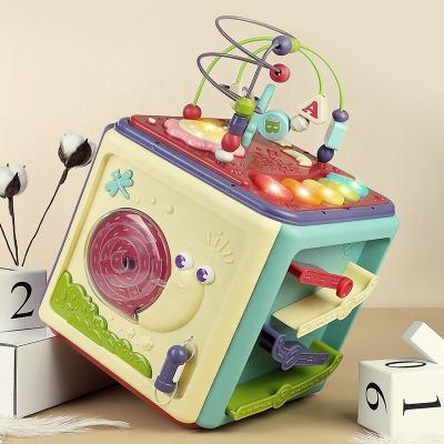 China Early Activity Cube Baby Brain Learning Toy Kids Baby Activity Cube Toys Baby Activity Cube Education Toys for sale