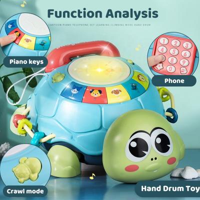 China Battery Operated Phone Toy Baby Mobile Phone Toy Intelligent Induction Educational Learning Baby Music Toy for sale