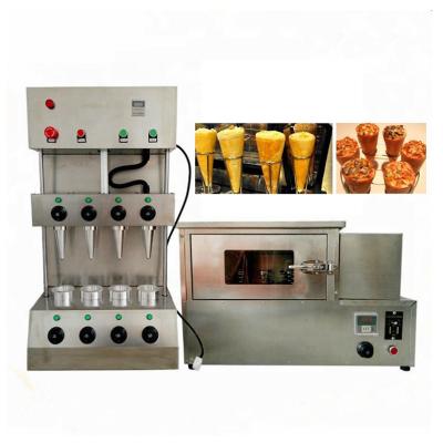 China food & Cheap pizza cone molding machine factory pizza cone machine drink cone rotary cone oven pizza warmer pizza showcase with production line for sale